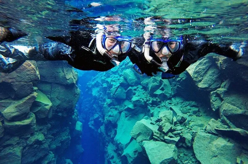 Silfra Drysuit Snorkel with Underwater Photos